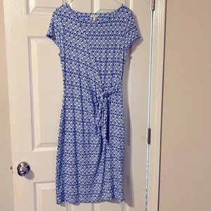 Blue and White Talbots Dress
